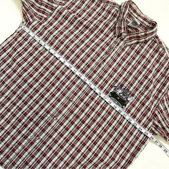 VTG Warner Brothers Tasmanian Devil seersucker short sleeve shirt XL - Picture 11 of 12